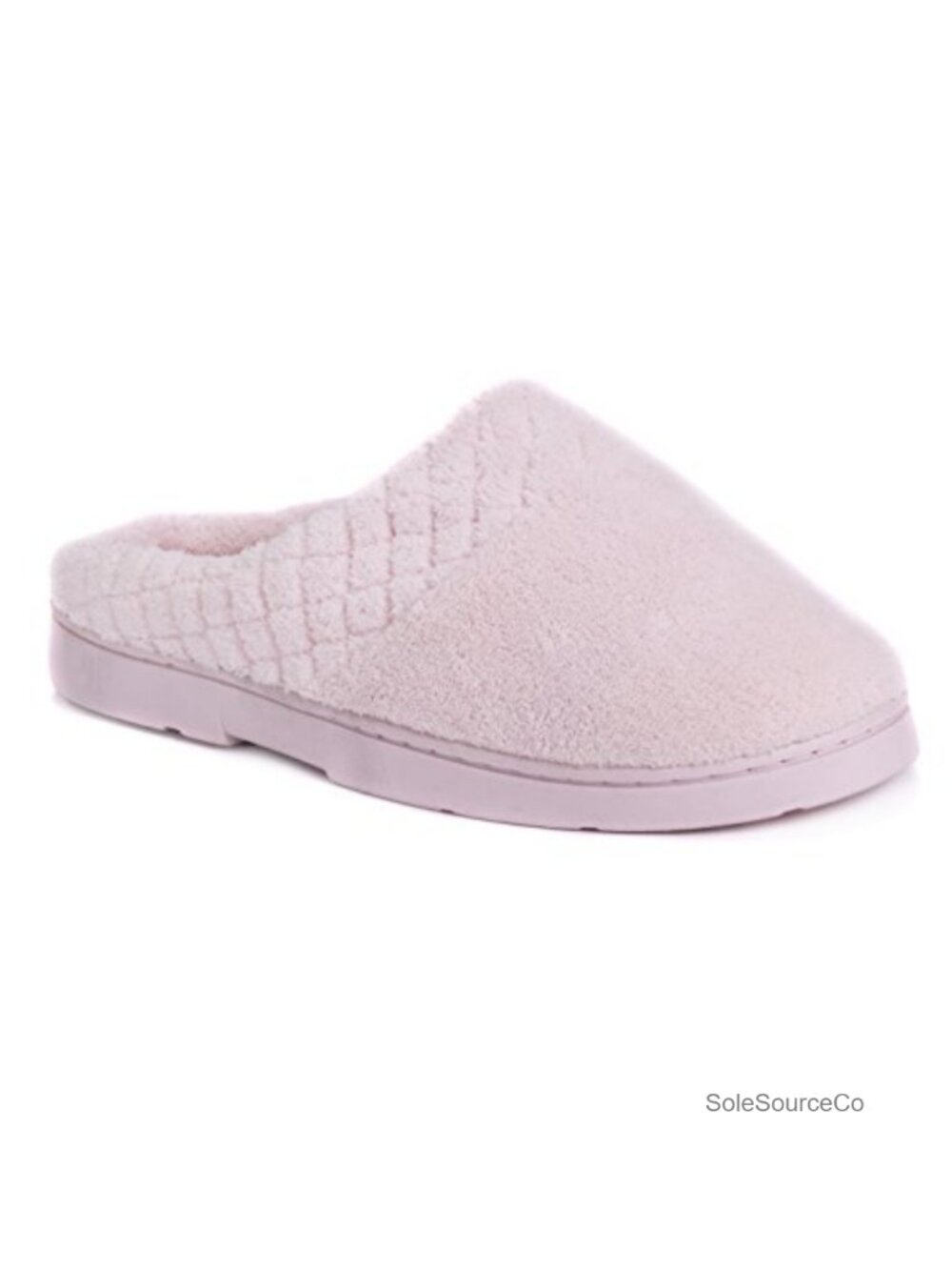 Micro Chenille Trimmed Clog Slippers Memory Foam Indoor Outdoor